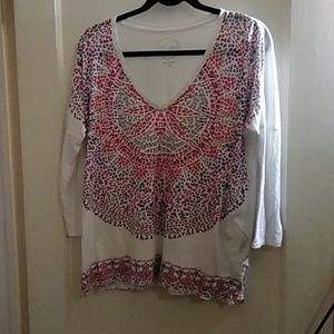 Lucky brand mosaic top